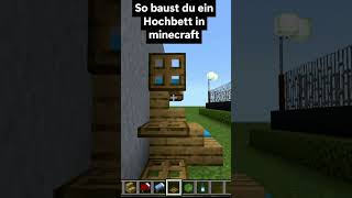 So baust du ein Hochbett in Minecraft #minecraft #shorts