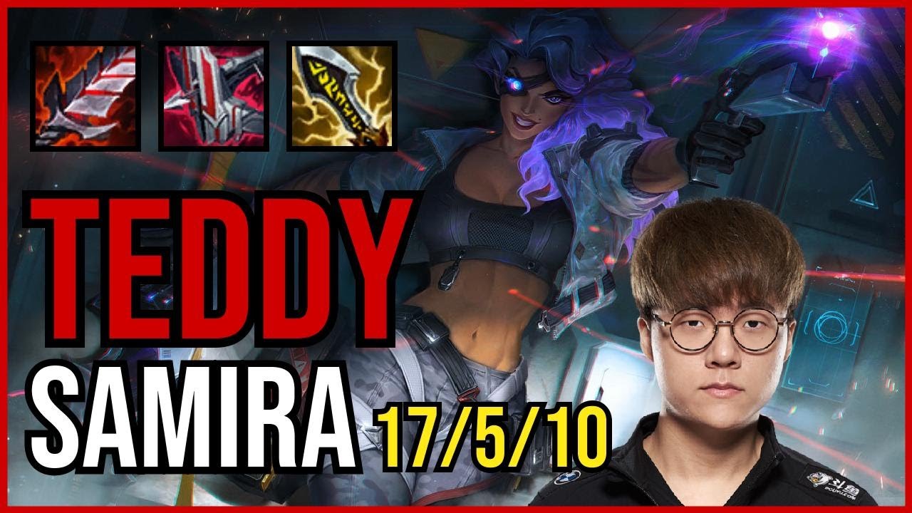 TEDDY - SAMIRA vs. KAI'SA ADC | KR GRANDMASTER | PATCH 10.25 | QUADRAKILL