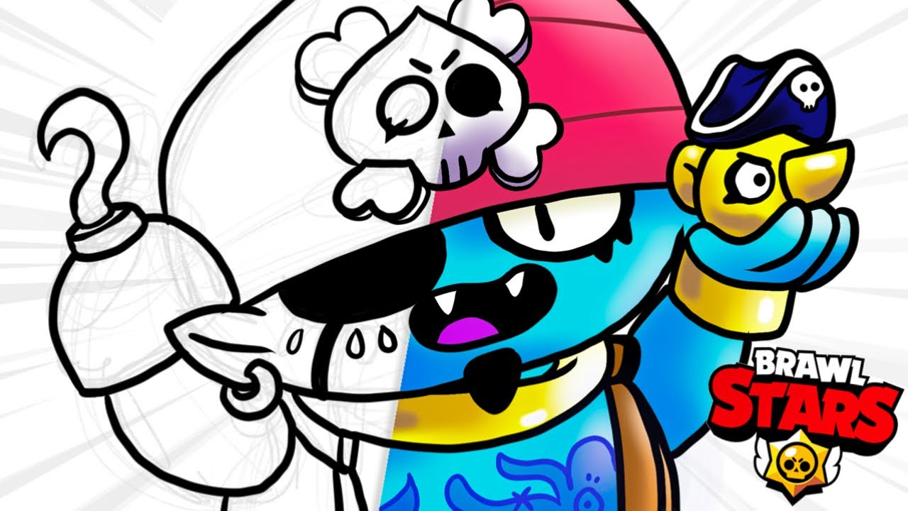 Dibujo Genio Pirata Brawl Stars Ipad Pro Drawing En Pe Draws Youtube