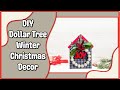 Easy DIY Buffalo Check Winter Christmas Decor | Christmas Crafts Ideas 2022 | Easy Dollar Tree DIY