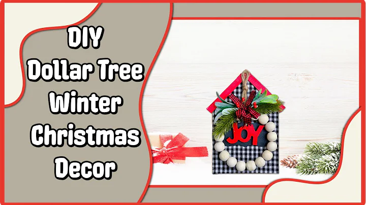 Easy DIY Buffalo Check Winter Christmas Decor | Christmas Crafts Ideas 2022 | Easy Dollar Tree DIY