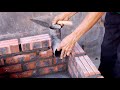 Design a wood stove / Build a beautiful multi-purpose wood stove from red brick + cement