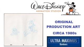 Walt Disney Original Production Art Circa 1980s (Mickey Mouse & Goofy)
