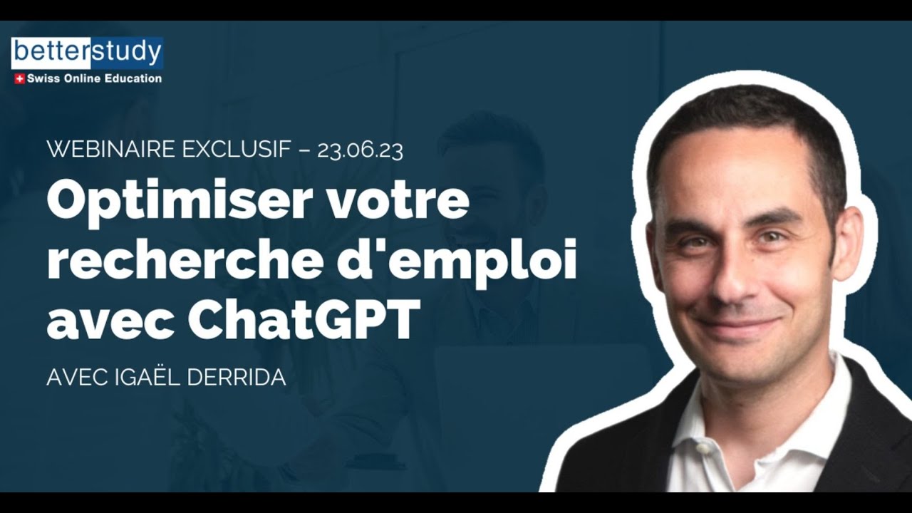 Optimiser votre recherche d'emploi avec ChatGPT et l'intelligence artificielle (IA) -  Igaël Derrida