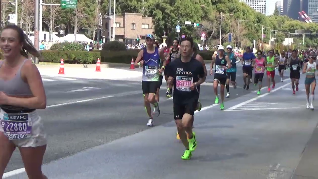 東京マラソン2026　３４.７ｋｍ付近で１２時２０分まで撮影２/３