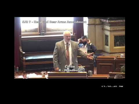 Sen. Carlins speaks about freedom on Iowa Senate floor