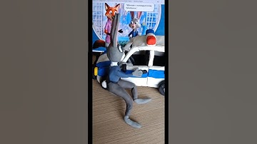 I made Judy Hopps Zootopia 2 but he came to life #diy #easy #toys #asmr #trend