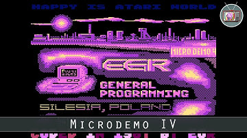 Microdemo IV by EGR General Programming, 1987 | Atari 8 bit Demo