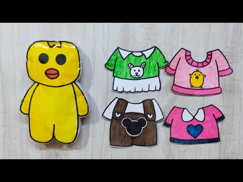 🗞️Paper DIY🗞️ Squishy Paper Duck 🤩 With Dresses😍 | 🙌Handmade |😮 Tutorial Video | Kashish Tanwar Art