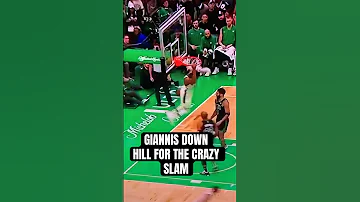 GIANNIS DOWN HILL FOR THE WICKED SLAM 🦻🏾