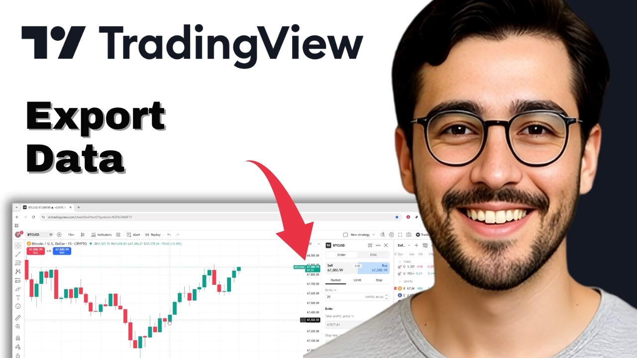 how to export chart data in tradingview - YouTube