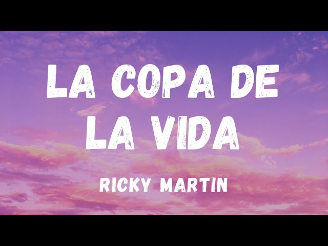 La Copa de la Vida (The Cup of Life) - Ricky Martin Spanglish (Lyrics) [With Film Grain Effect] class=