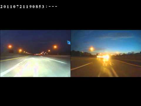 國道三號52K....事故車翻下高速公路!!!
