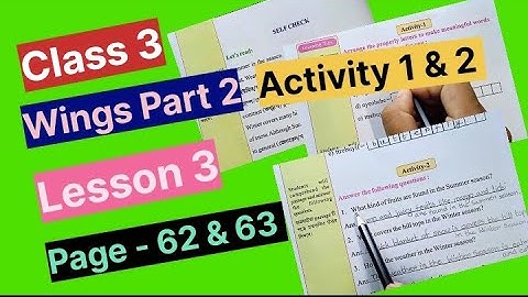 Class 3 Wings Part 2 Page 62 & 63 @primaryschooleducation34