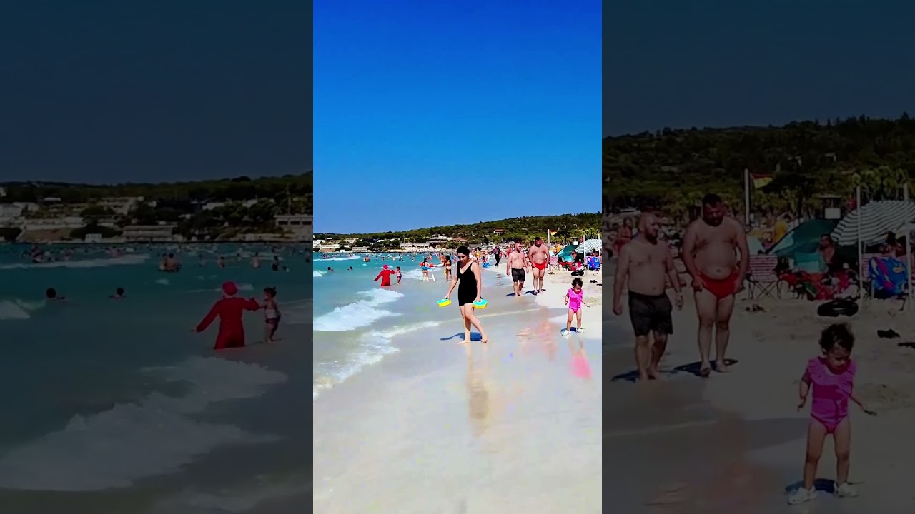 💕 Peaceful Moments at Ilica Beach 🚶‍♂️ | Sunny Holidays & Beach Life in Turkey ✨