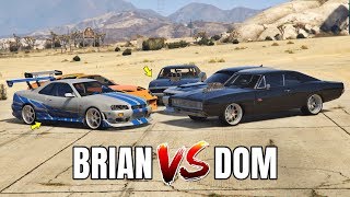 GTA 5 ONLINE - BRIAN VS DOM (PAUL WALKER VS VIN DIESEL) GTA 5 ONLINE - BRIAN VS DOM (PAUL WALKER VS VIN DIESEL)