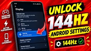 Unlock 120fps Android + 144Hz 144FPS No-Root 100% Working | Max FPS Fix Lag - No Root screenshot 5