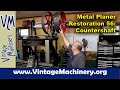 Metal Planer Restoration 56: Mounting the Countershaft and Drive Pulleys