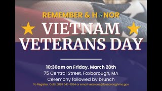 Vietnam Veterans Recognition Day 3/28/25