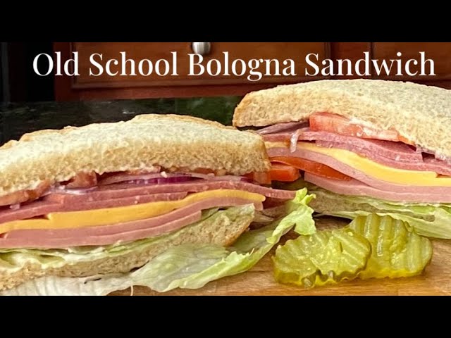 The Art Of Making An Old School Lunch Meat Sandwich | Bologna Salami Sandwich class=