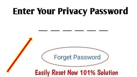 Forget App Lock | Forget privacy and App Encryption Password in vivo Phones With Backup  2022