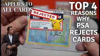 PSA Grading - 4 Reasons A Card Will Get Rejected! What To Avoid When Sending In Cards For Grading.