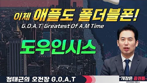 도우인시스, 애플 전용 폴더블 OLED 라인 만드는 삼성디스플레이?#원익홀딩스 #HD한국조선해양 #삼양식품 #와이지엔터테인먼트#오전장특징주 #GOAT #최애