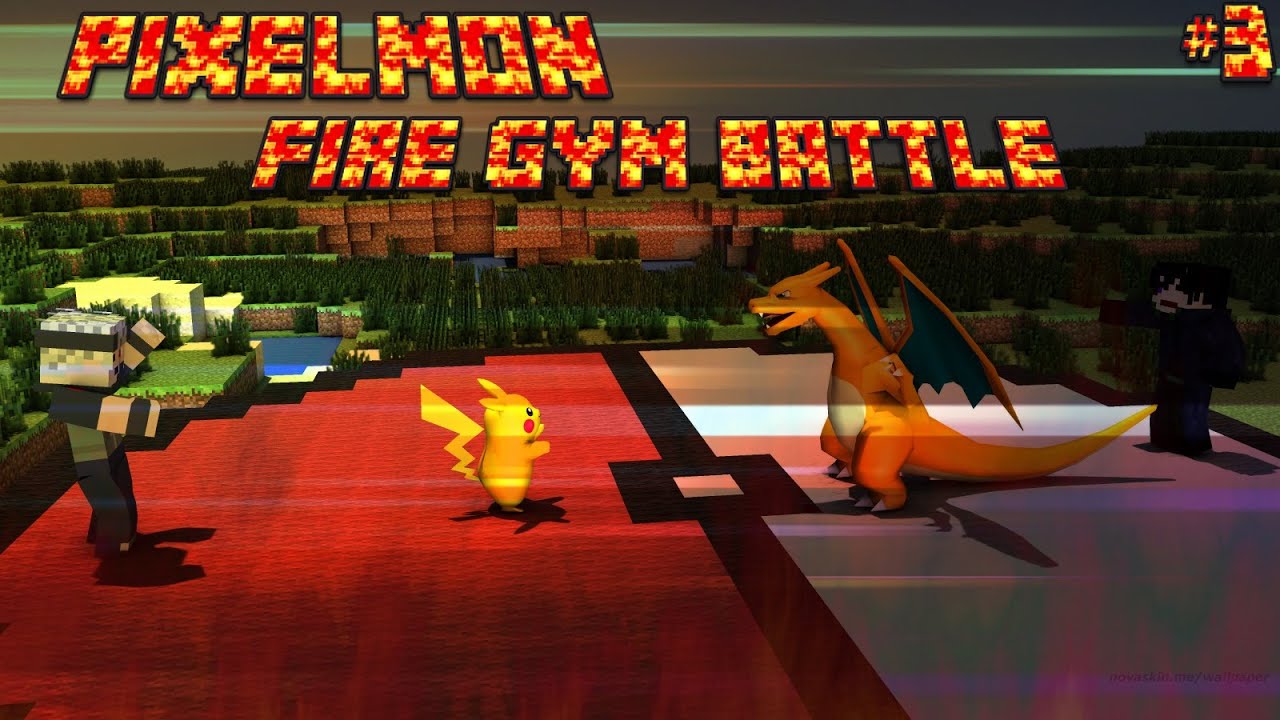 Minecraft:Pixelmon Fire Gym Battle#3