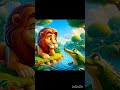 शेर और मगरमछ की कहानी #master animation #animated #kahaniya #subscribe #like#share#lion#crocodile
