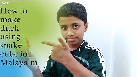 How to make duck with snake cube