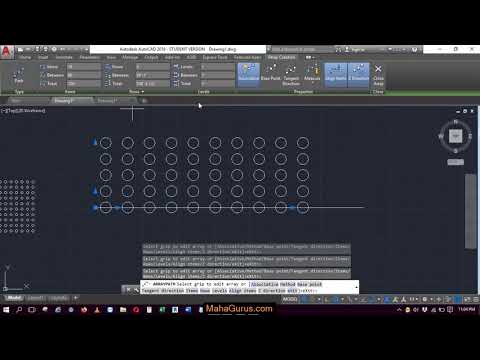 How to Use Path Array in AutoCAD- Path Array Specifying- Path Array AutoCAD in Hindi