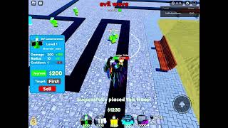 Evil Wave At Easy Mode Wave 3 Toilet Tower Defense Simulator