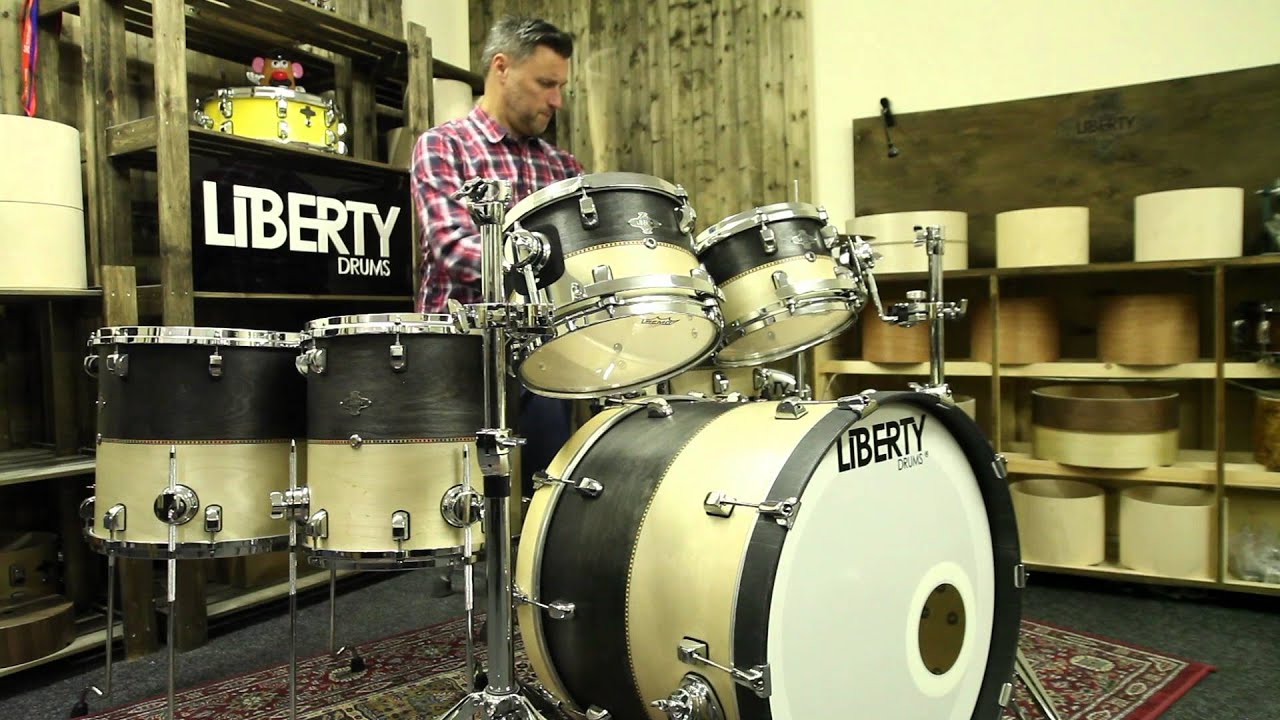 Liberty drums fusion series drum kit - factory test