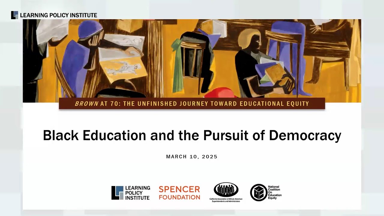 Webinar - Brown at 70: Black Education and the Pursuit of Democracy