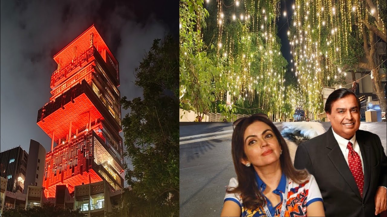 Mumbai tour walk and drive, Mukesh Ambani Ganesh festival, Reliance ...