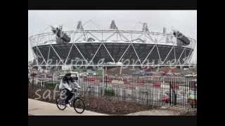 Missile's on Olympic stadium rooftop London Olympics 2012