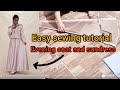 "✨ Sew a Stunning Coat Dress WITHOUT a Pattern! ✂️ | Easy &amp; Elegant DIY Tutorial"