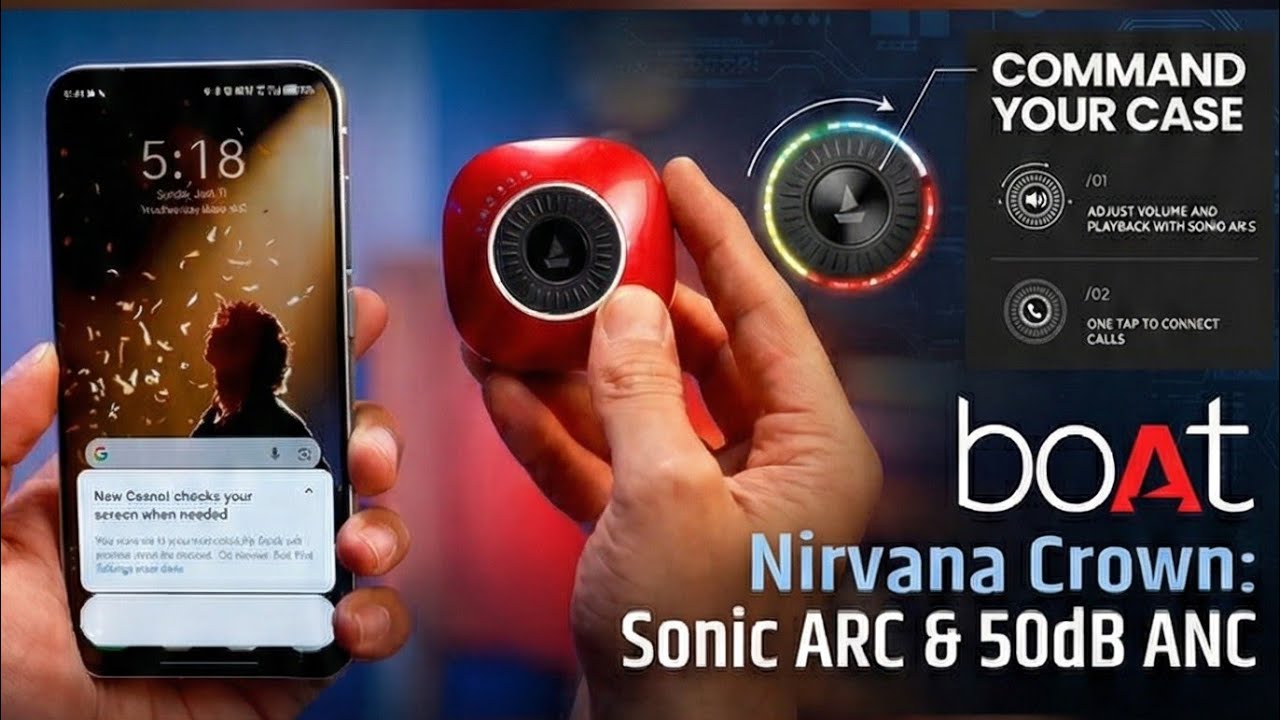boAt Nirvana Crown Review - Magic Case with 50dB ANC!