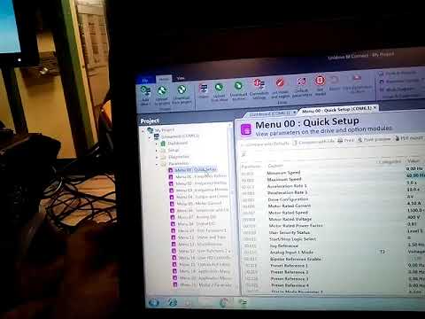 easy up and download parameters ct unidrive