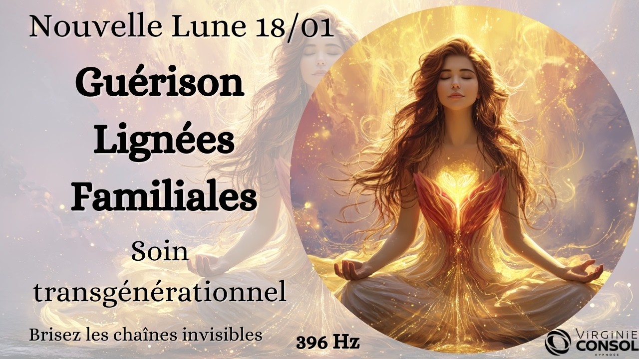 Nouvelle Lune 18 janvier 🌚 Soin Transgénérationnel 🧬 Libérez votre Lignée 💚 Méditation Guidée 396 Hz
