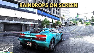 GTA 5 : Rain Drops on Screen | Best Rain Graphic