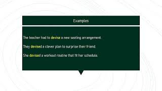 devise # Expand Your English Vocabulary