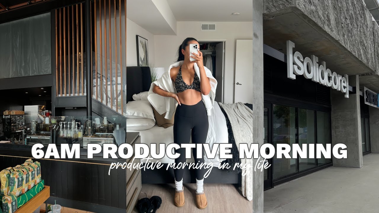 Продуктивное утро в 6 утра: пилатес, трейдинг, GRWM, поручения, работа