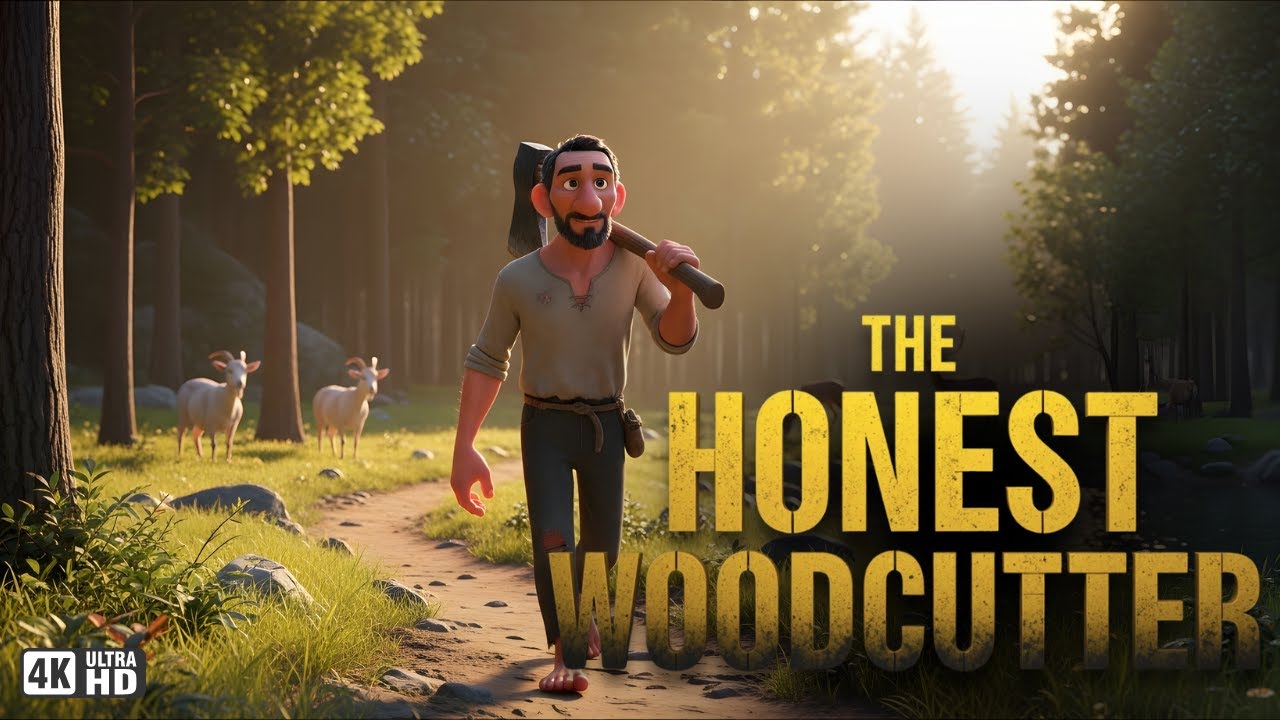 The Honest Woodcutter | Moral Story for Kids in English | Bedtime Moral Story