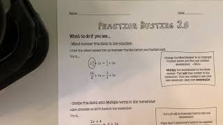 Fraction Busting 2.0