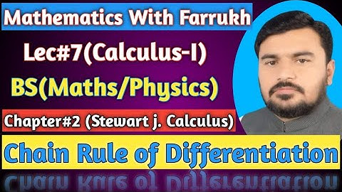 Lec#7 Chain Rule of Differentiation