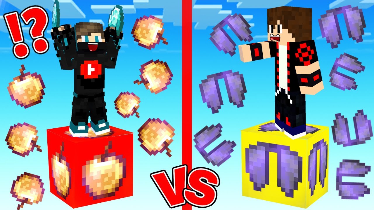 ماين كرافت : حـرب حظ الالترا ضد حظ التفاح الذهبي المطور !!؟ 😱🔥