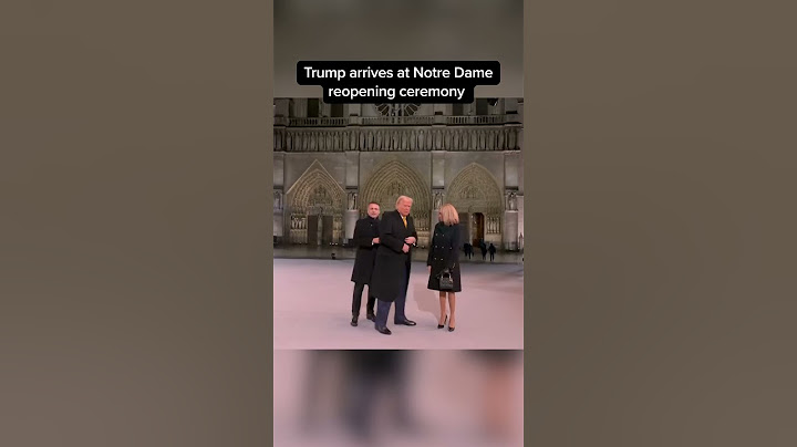 Trump arrives at Notre Dame reopening ceremony