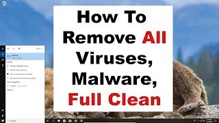 How to remove computer virus, malware, spyware, full computer clean and maintenance 2019