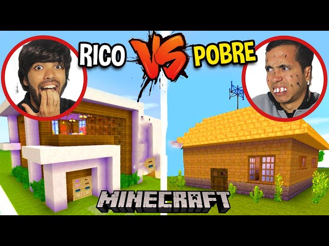 Casa de pobre vs rico no minecraft : r/Felipe_neto